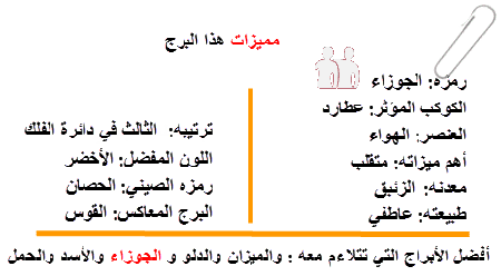 مواصفات برج الجوزاء الرجل